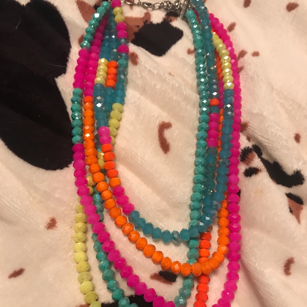 Multi colored necklace